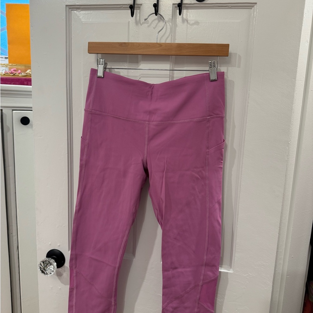 Lululemon Athletica Pink Leggings High-Waist Stretch